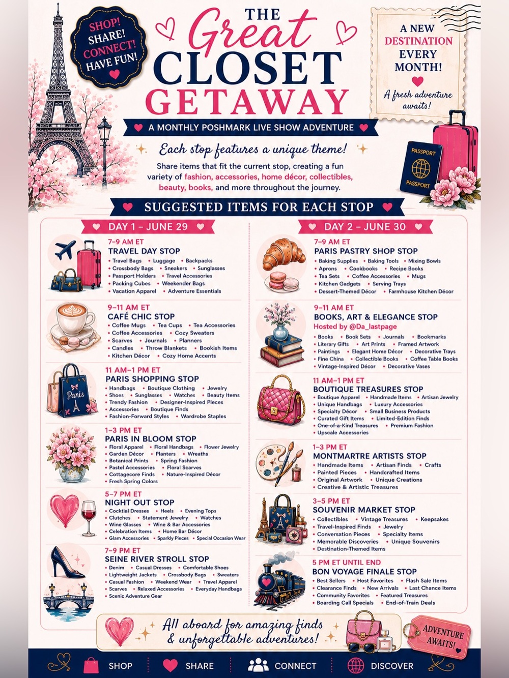 The Great Closet Getaway Monthly Share Show Train Flyer - Picture 3 of 3